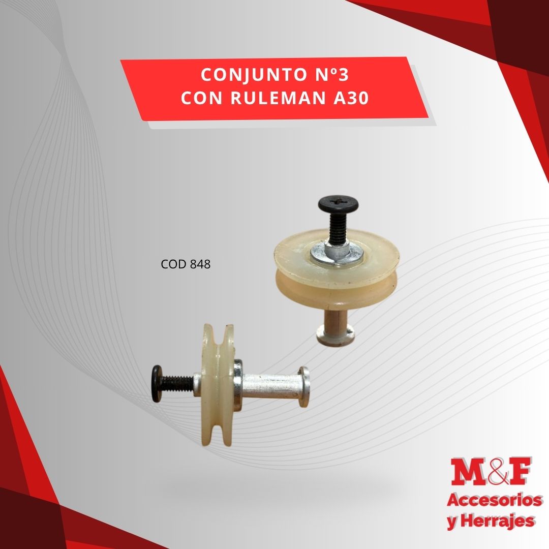 Conjunto N°3 Con Ruleman A30
